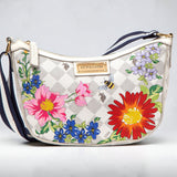 FLORAL DIAMOND CROSSBODY BAG,27A183-AA00A