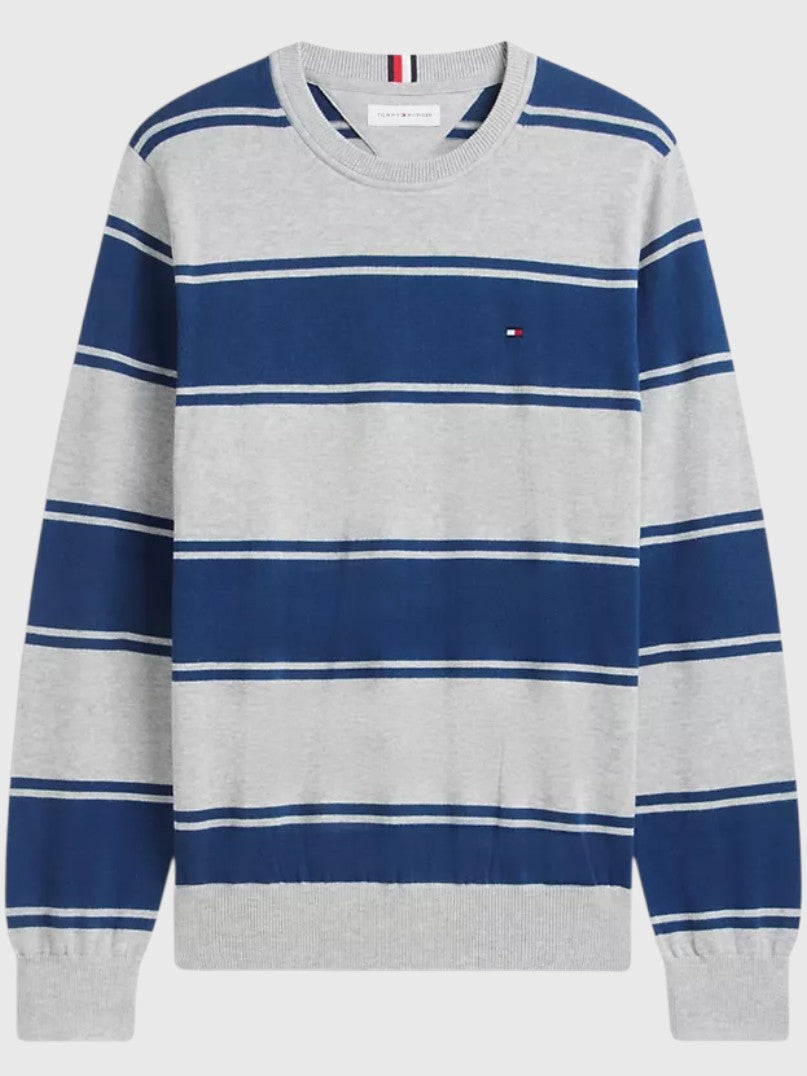 TOMMY HILFIGER Rugby Stripe Crewneck Sweater,XM07954-P61