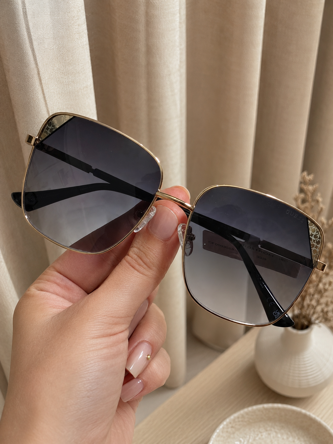 Immediate Guess 59mm butterfly Sunglasses Serial GF00035