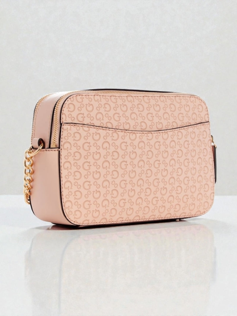 Zakaria Debossed Logo Double-Zip Crossbody