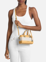 Michael Kors Grayson Striped Signature Logo Duffel Crossbody Bag,35S6GGYC5U
