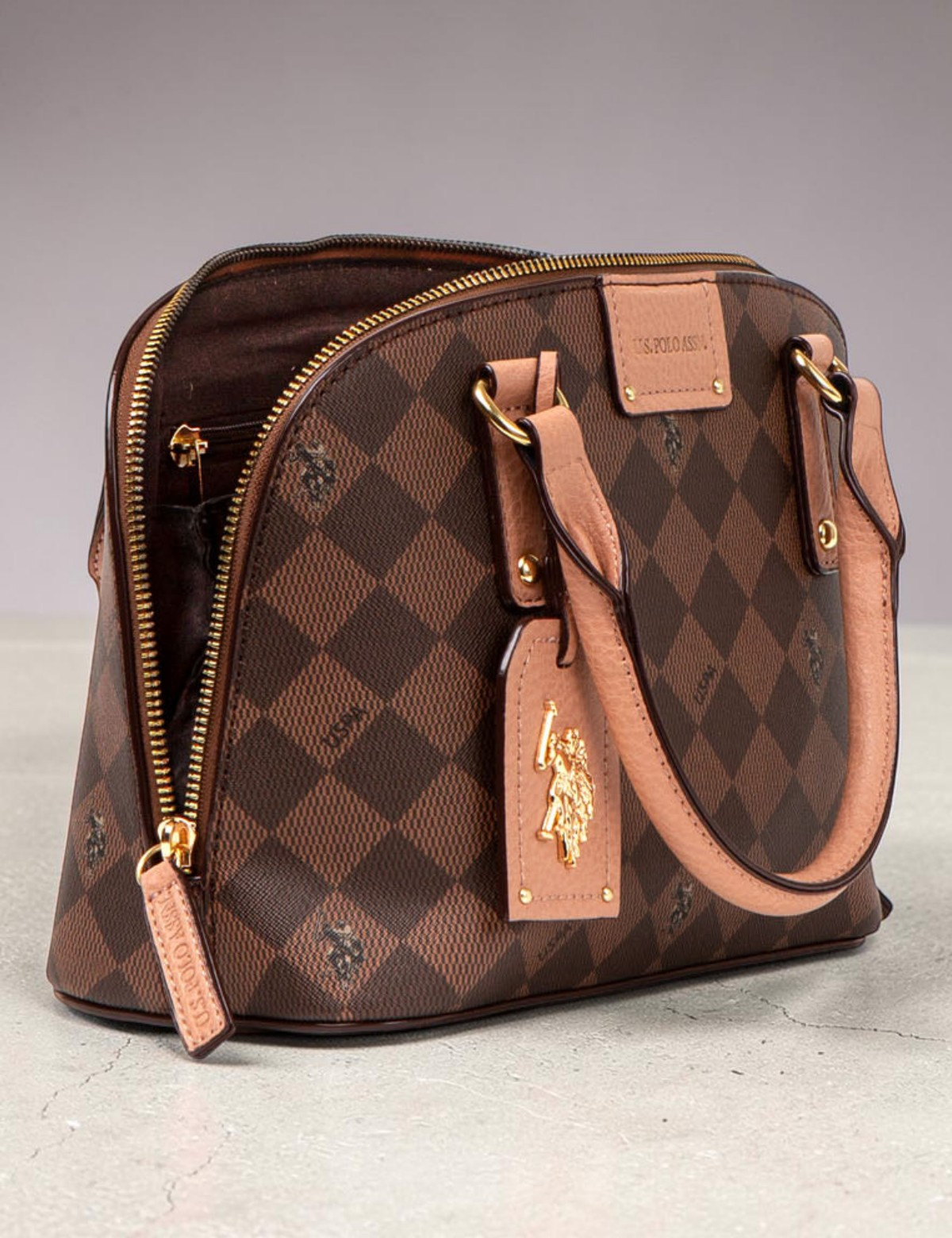 Immediate DIAMOND SIGNATURE DOME BAG WITH CROSSBODY STRAP,27A177-AA00A