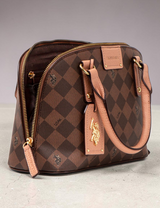Immediate DIAMOND SIGNATURE DOME BAG WITH CROSSBODY STRAP,27A177-AA00A