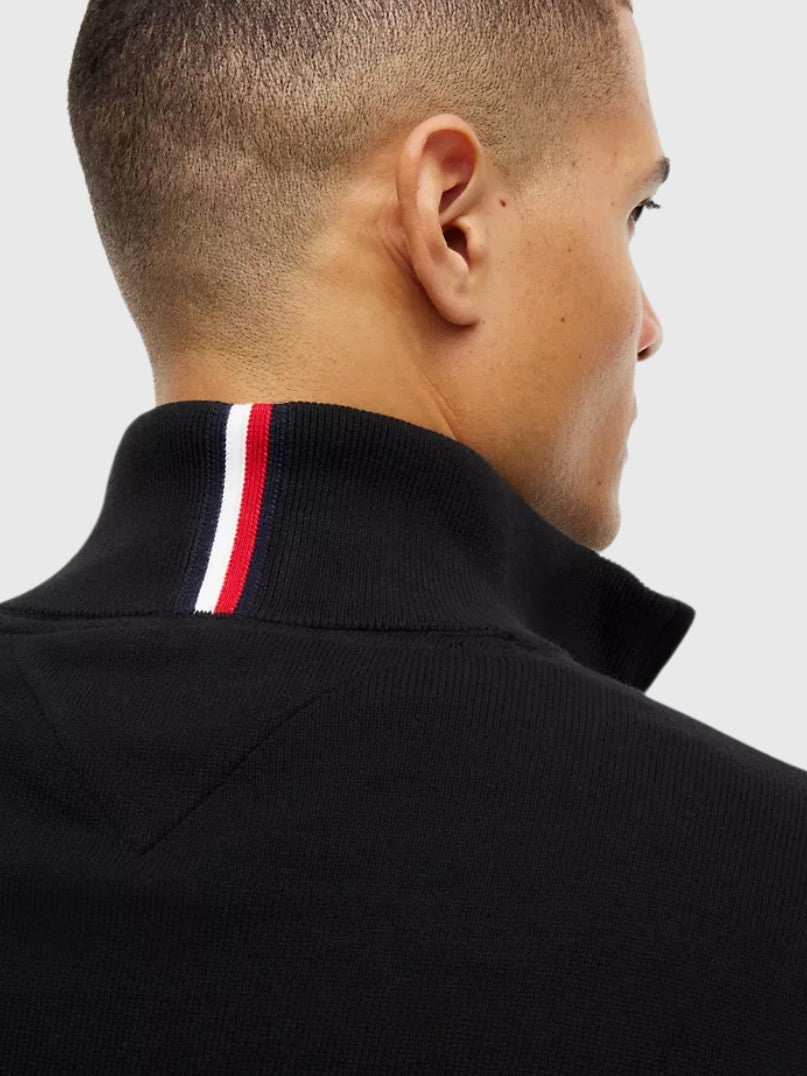 TOMMY HILFIGER Classic Quarter-Zip Sweater,78J9329-BDS