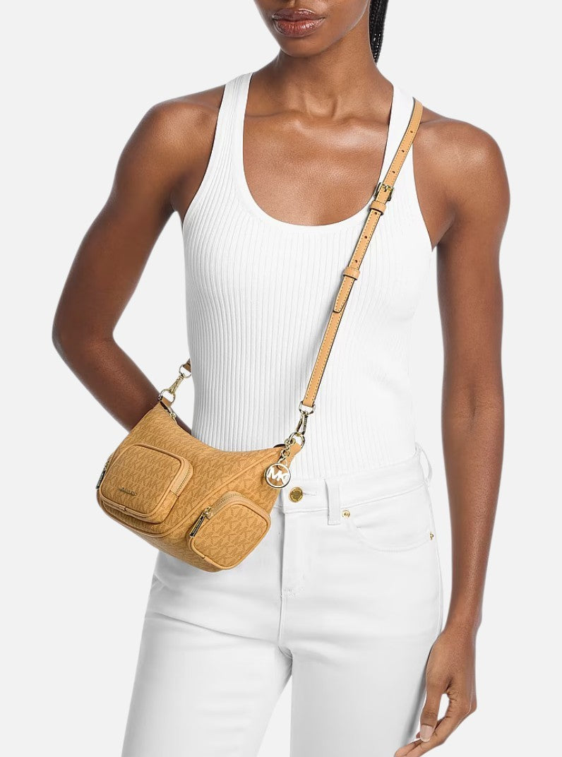 Michael Kors Merritt Signature Logo Convertible Crossbody Bag,35S6S0WC1B