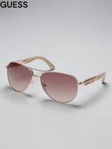Guess womens Metal Sunglasses Pilot Sunglasses