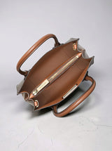 Michael Kors Mercer Medium Logo and Leather Accordion Crossbody Bag,35S1GM9M2B