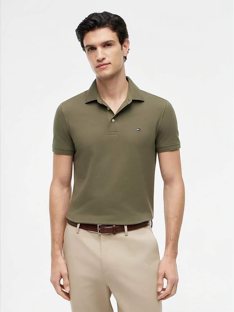 Tommy Smooth Cotton Polo T shirt