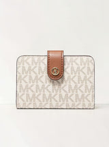 Jet Set Travel Small Signature Logo wallet,35F6GTVF1Y