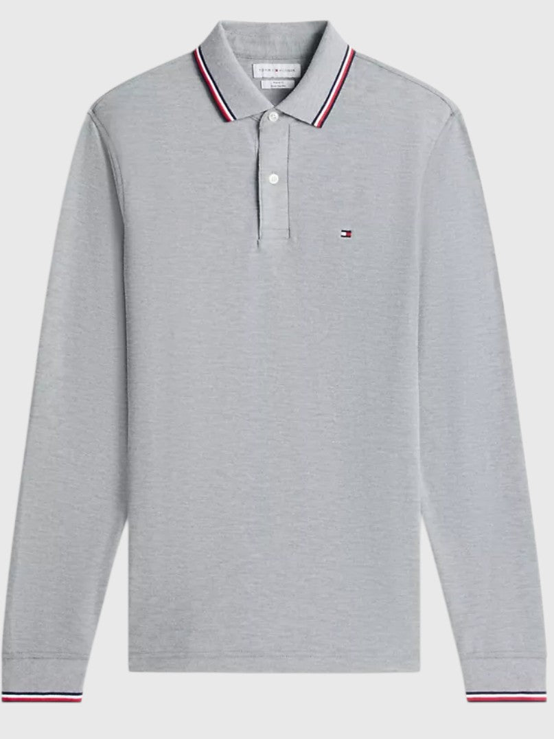 TOMMY HILFIGER Long-Sleeve Tommy Wicking Polo,78J9766-VLP