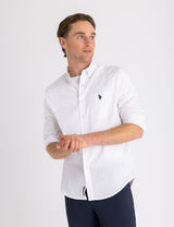SOLID STRETCH POPLIN LONG SLEEVE SHIRT Serial 11C251-VT00A