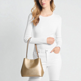 M.K Pratt Medium Metallic Shoulder Bag