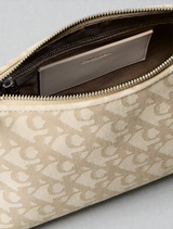 C.K Pleat Monogram Logo Shoulder Bag