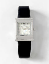 LADIES BLACK STRAP SQUARE FACE WATCH,USC42172UO-0000A
