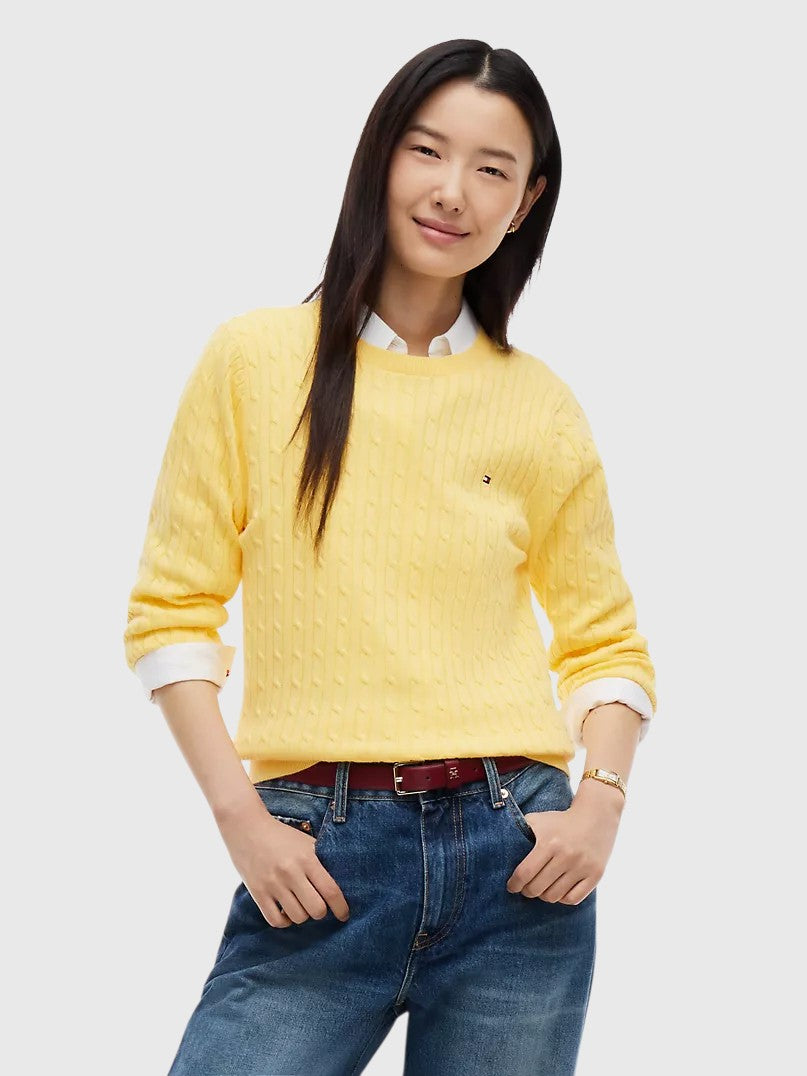 TOMMY HILFIGER Cable Knit Sweater,XW07179-DW5