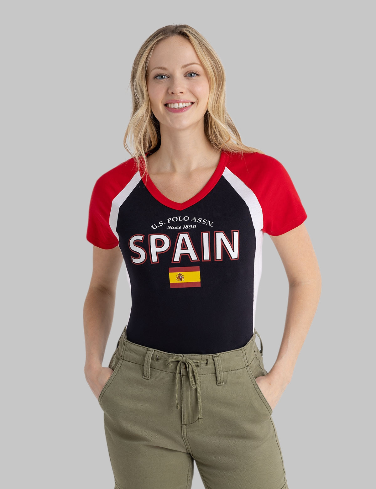 COLOR BLOCK SPAIN T-SHIRT,216687-1D00A