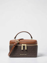 Michael Kors Vivi Small Plaid Print Wool Blend Vanity Crossbody Bag,35F6SVFC5U