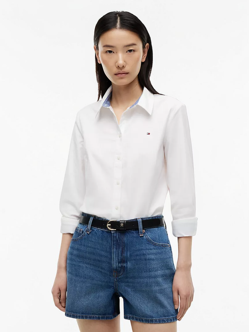Regular Fit Stretch Oxford Shirt Shirt 76J4826-CJP