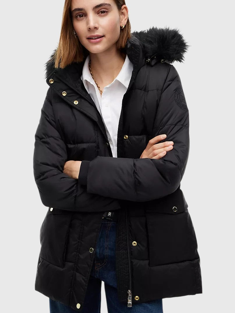 TOMMY HILFIGER Hooded Puffer Coat,XW06091