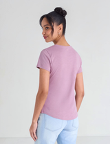 Immediate OMBRE V-NECK STRONE PRINT T-SHIRT 21T0090