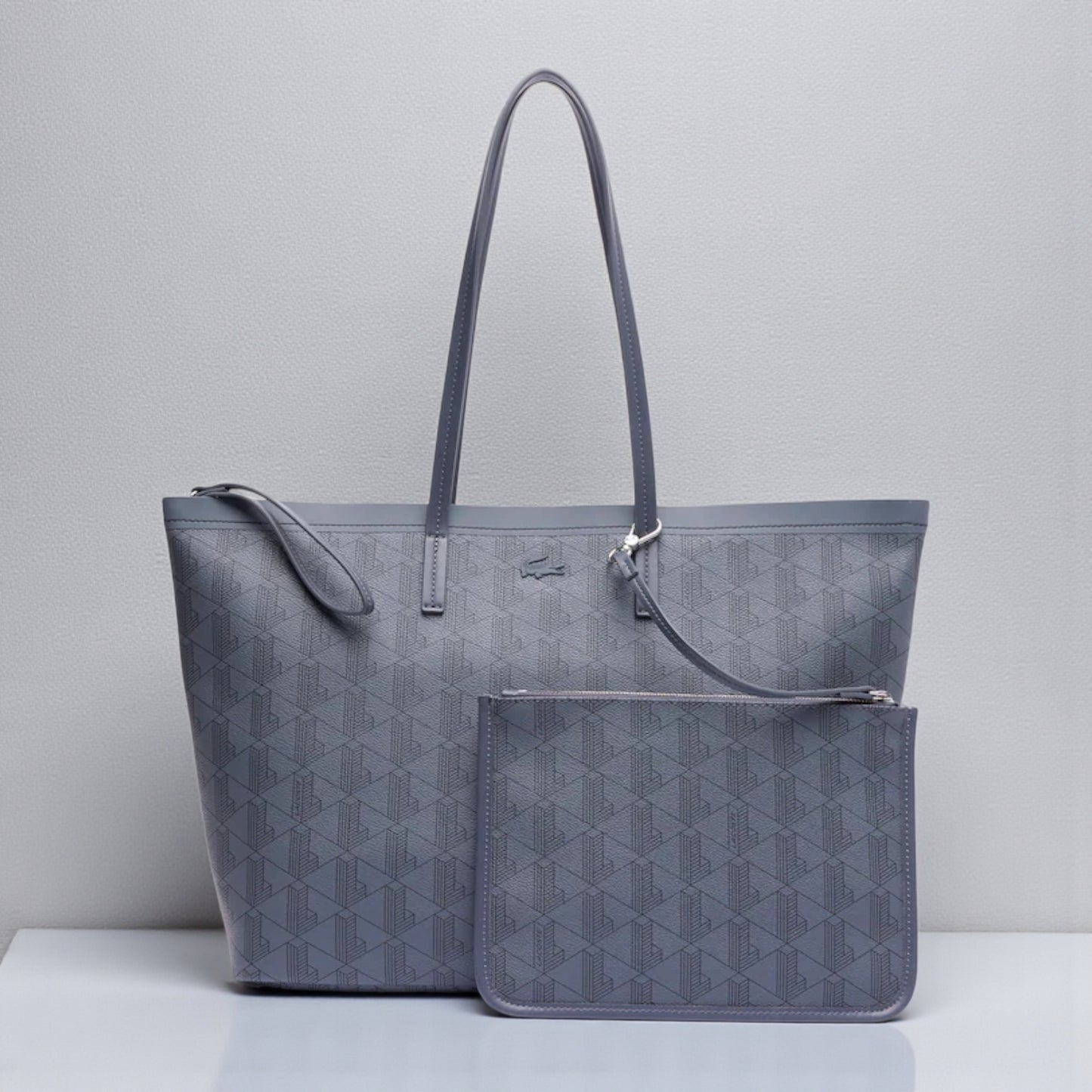 Large Zely Grained Tote & Pouch