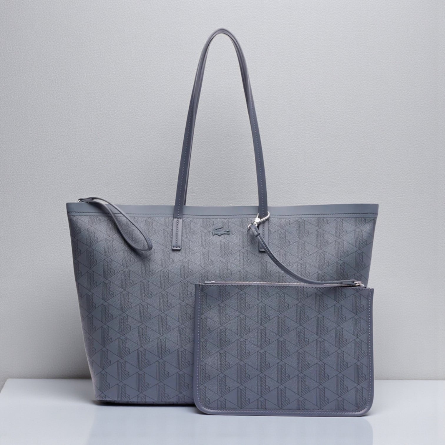 Large Zely Grained Tote & Pouch