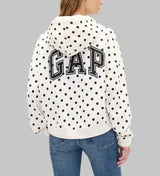 Relaxed Gap Mini-Logo Cropped Hoodie