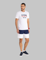 USPA EMBOSSED WORDMARK JERSEY T-SHIRT