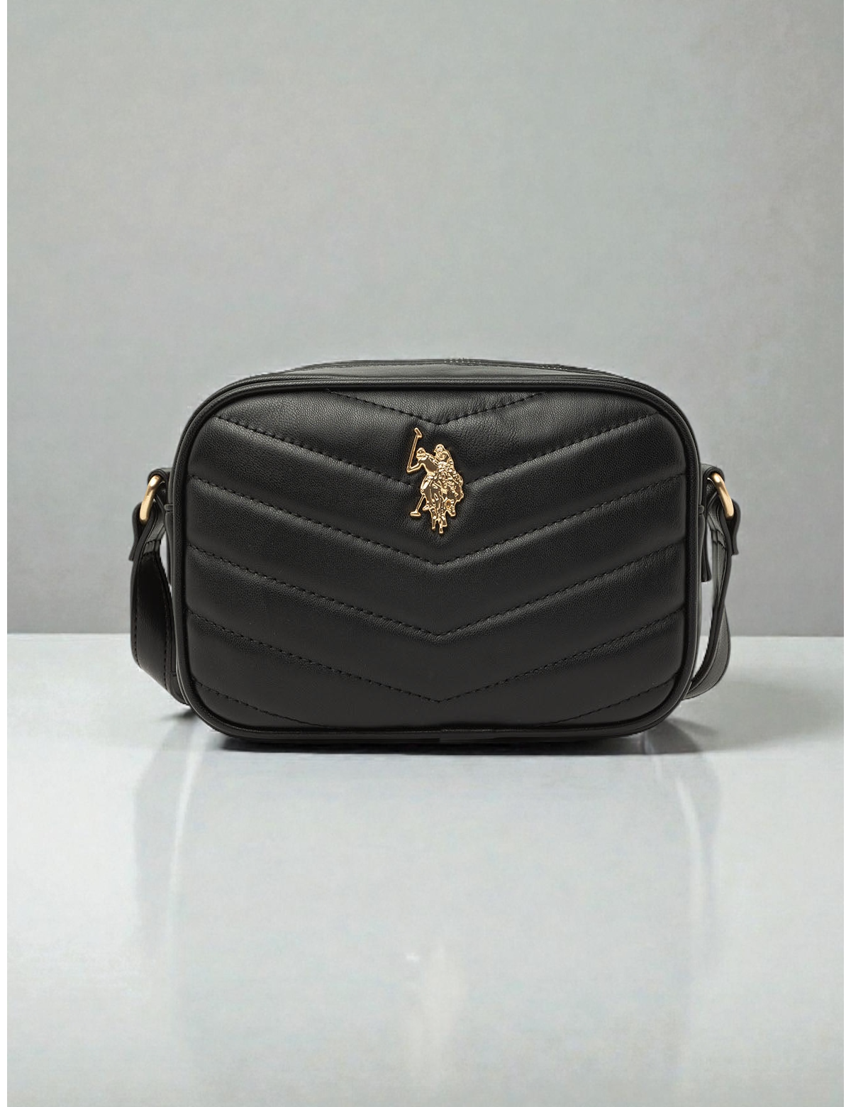 QUILTED V CROSSBODY BAG 27A361-AA00A