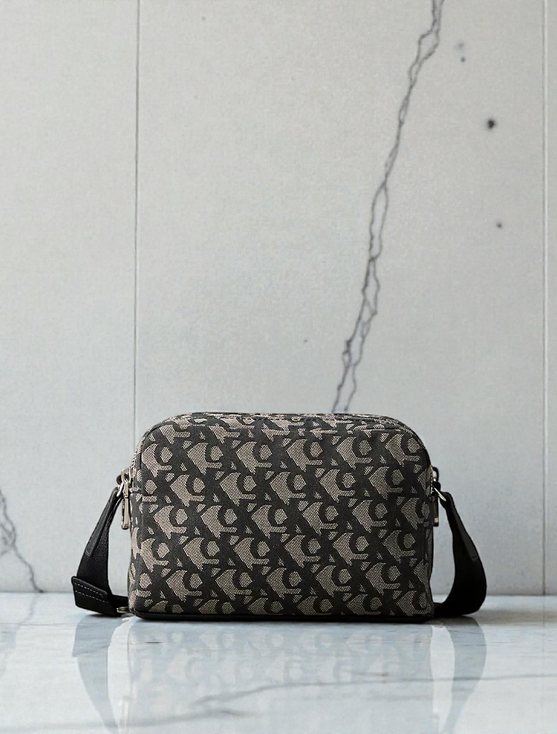 C.K Ultralight Double Zip Crossbody Bag