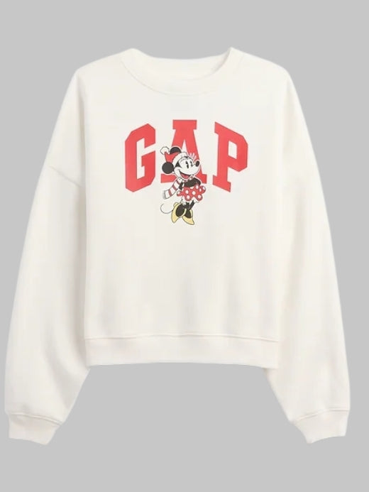 Gap × Disney Minnie Mouse Oversized Logo Sweatshirt