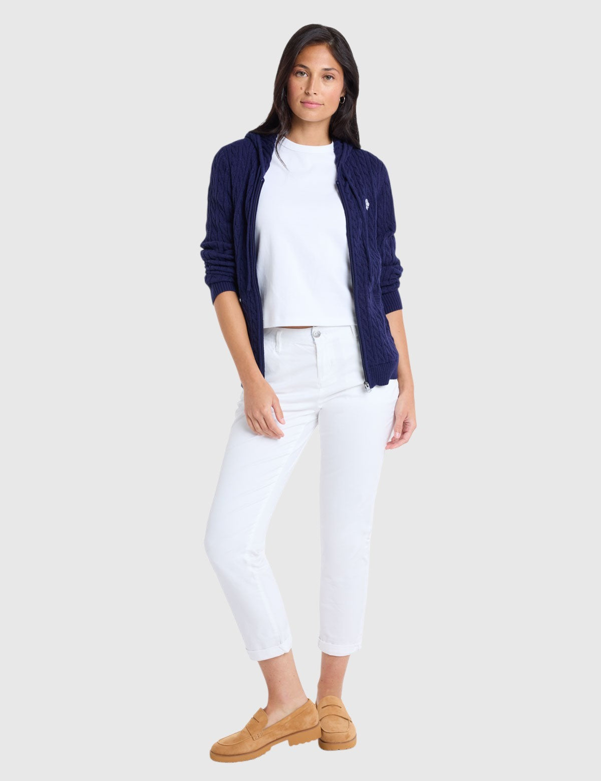 US.POLO.ASSN CABLE NECK SWEATER, 21W0006-EE00A (Copy)