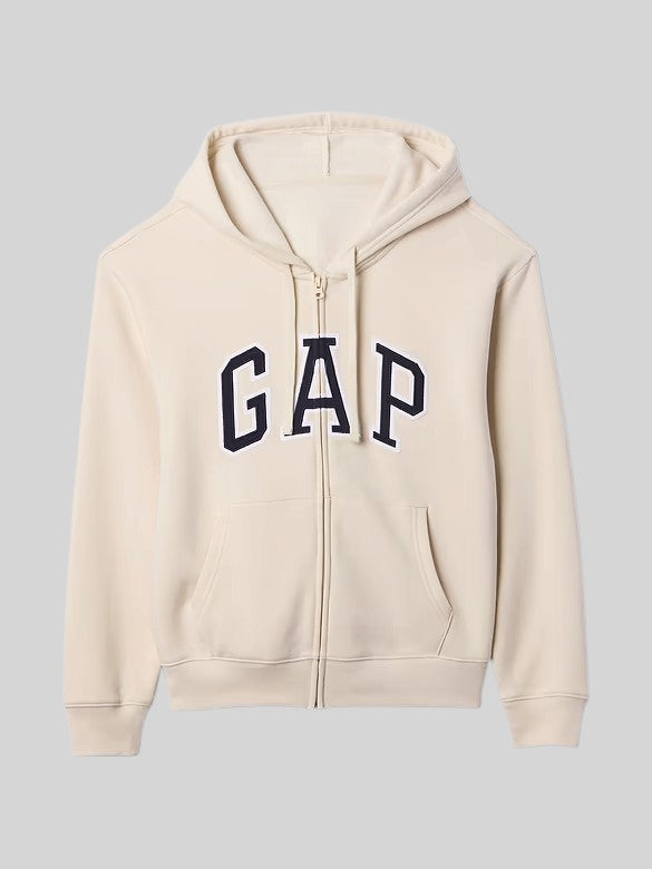 Gap Relaxed Gap Logo Zip Hoodie,627454