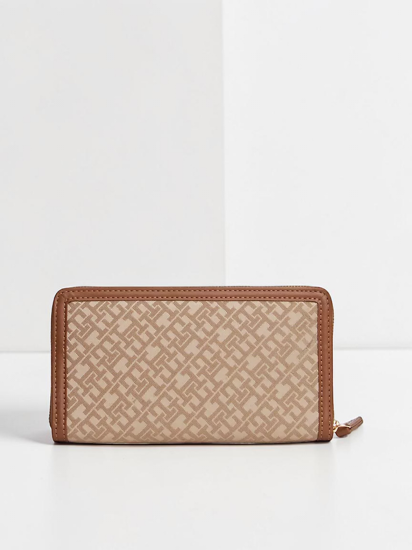 Immediate Tommy Hilfiger Monogram Jacquard Zip Wallet XW04739-0F4
