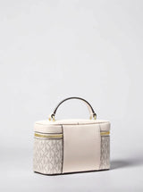 Michael Kors Vivi Small Plaid Print Wool Blend Vanity Crossbody Bag,35F6SVFC5U