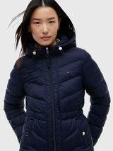 TOMMY HILFIGER  Quilted Hooded Jacket,XW09404-ACI