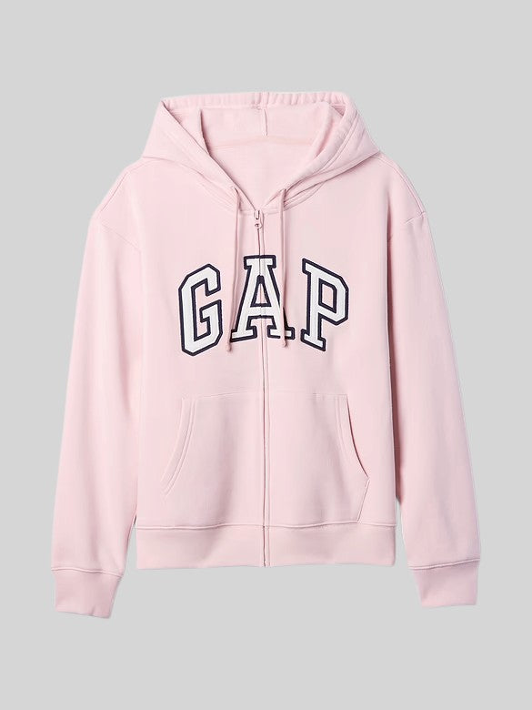 Gap Relaxed Gap Logo Zip Hoodie,627454