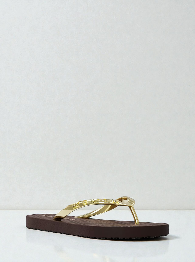 M.k Signature Logo Flip Flops