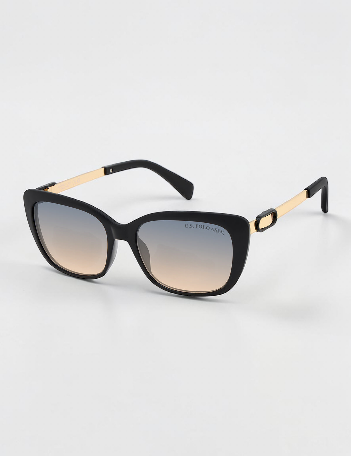 Immediate US Polo LADIES HERITAGE CAT-EYE MEDALLION SUNGLASSES Serial PA5172-0000A