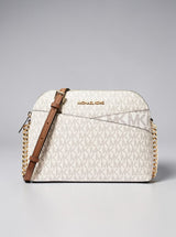 Jet Set Travel Medium Logo Dome Crossbody Bag,35F1GTVC6B