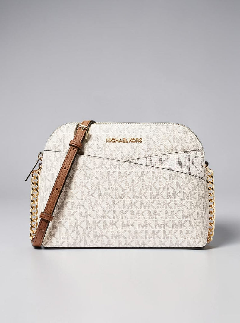 Jet Set Travel Medium Logo Dome Crossbody Bag,35F1GTVC6B