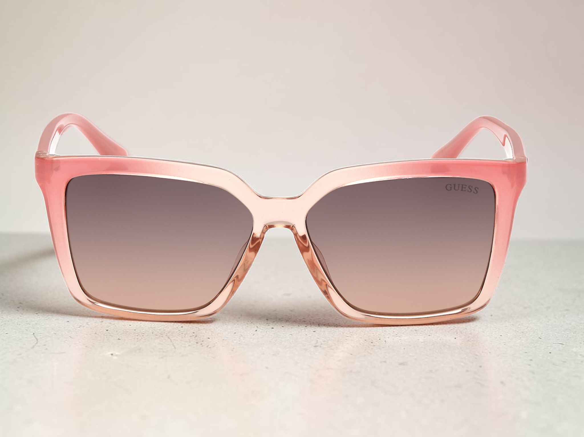 Gradient Smoke Square Ladies Sunglasses