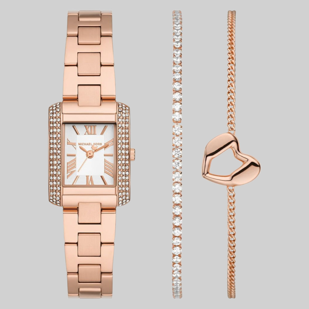 Emery Quartz Rose Gold Women's Watch,MK7512SET