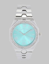 LADIES SILVER LINK WATCH WITH BLUE FACE
SKU: USC40655UO-0000A