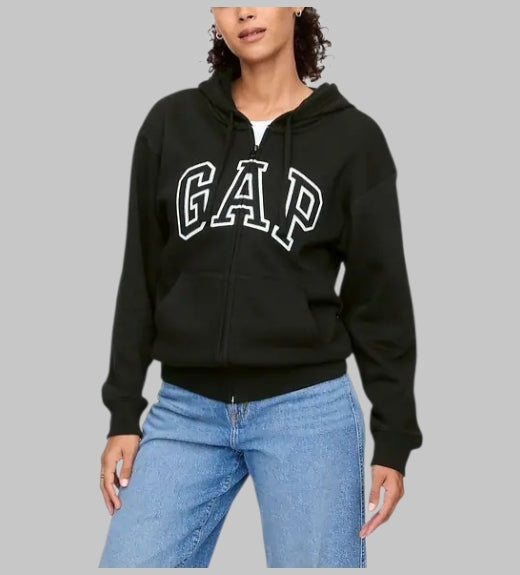 Relaxed Gap Logo Zip Hoodie