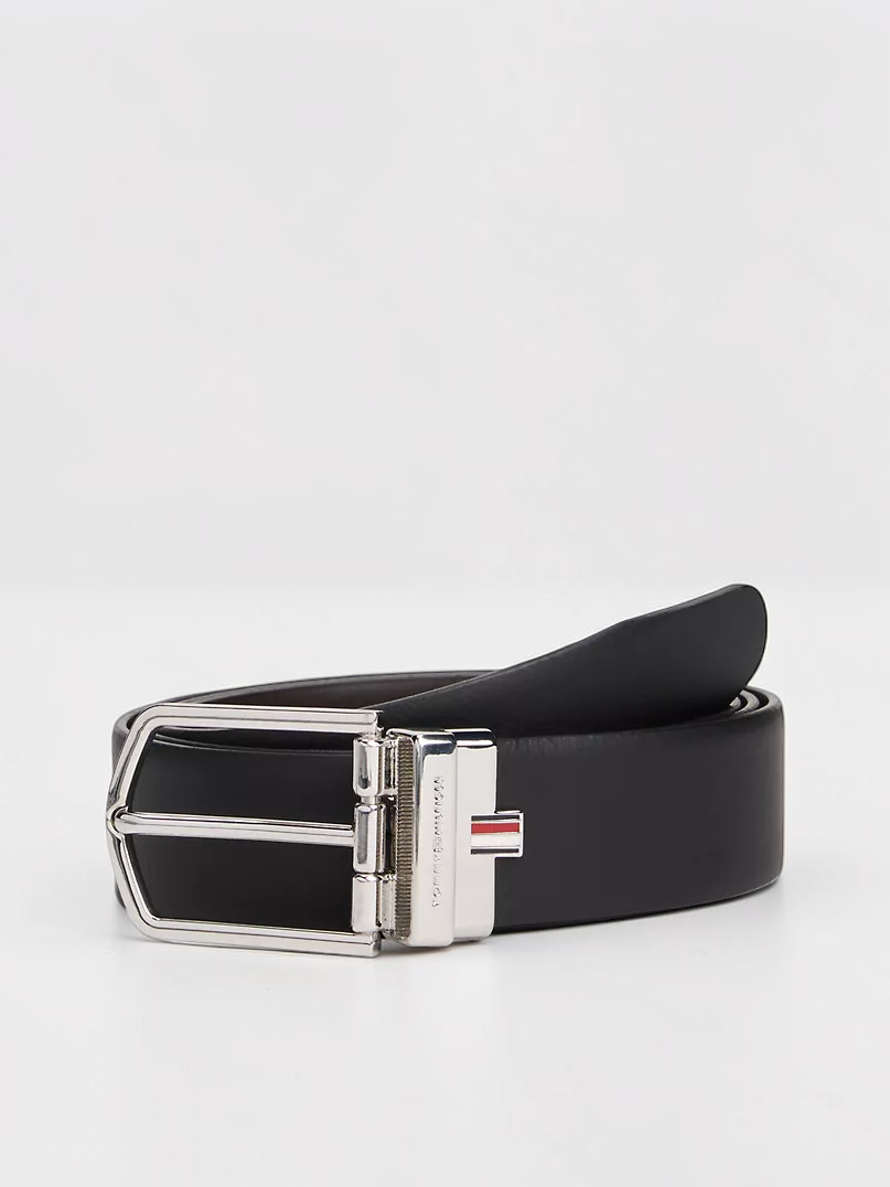 Immediate Tommy Round Buckle Reversible Leather Belt