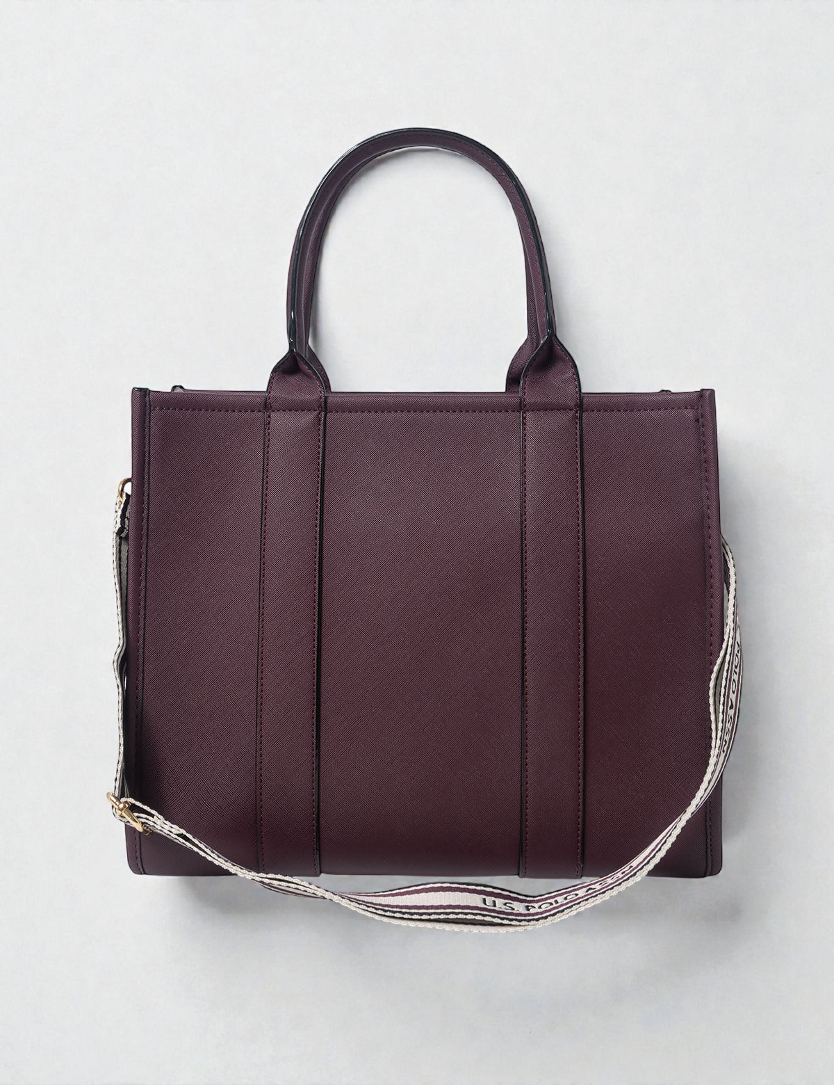 Immediate USPA BOX TOTE WITH CROSSBODY STRAP