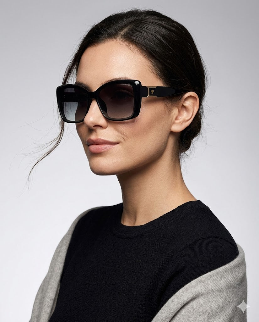 Immediate US Polo  LADIES SCULPTED GLAM CAT-EYE INSET SUNGLASSES Serial PA5165