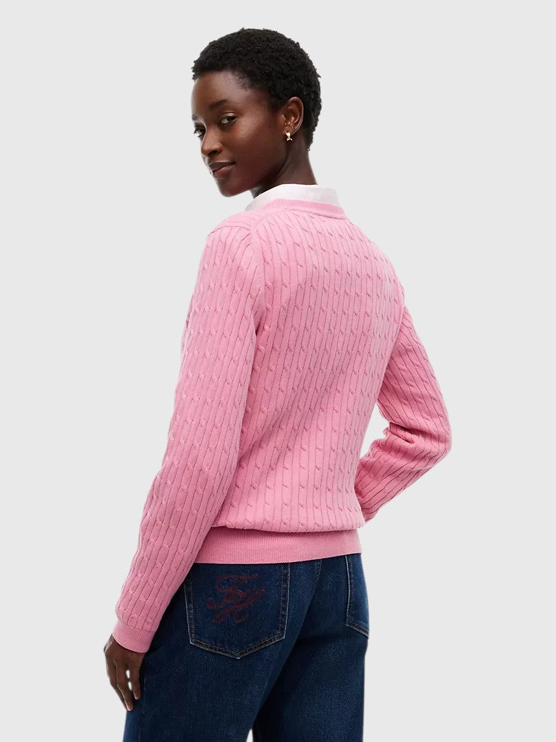 TOMMY HILFIGER Cable Knit Sweater,XW07179-DW5