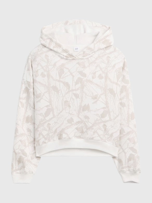 GAP Relaxed Gap Mini-Logo Cropped Hoodie, 430551